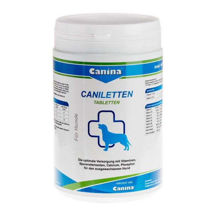 Caniletten Canina (канілеттен) - Активний кальцій для собак 500 таблеток  1000 г