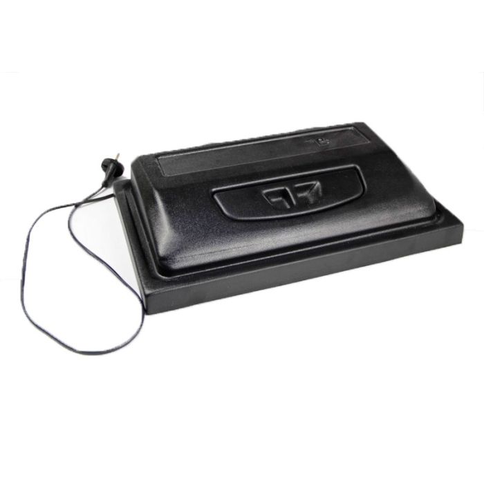 Кришка пряма 40х25 см 1 LED 25W чорна Дніпро 