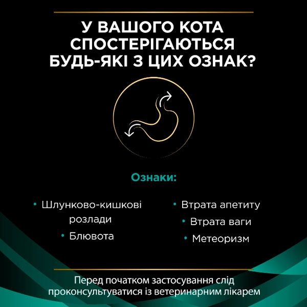 PRO PLAN Veterinary Diets EN Gastrointestinal сухий корм для котів при захворюваннях шлунково-кишкового тракту 400 г