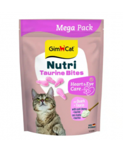 Вітаміни GimCat NUTRI TAURINE BITES QUARK для котів з сиром і таурином