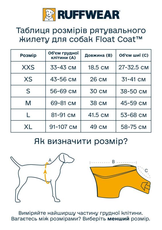 Рятувальний жилет для собак Ruffwear Float Coat™ XS Помаранчевий