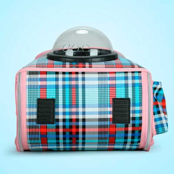 Рюкзак Квадрат з ілюмінатором тканина клітка 303720 см 