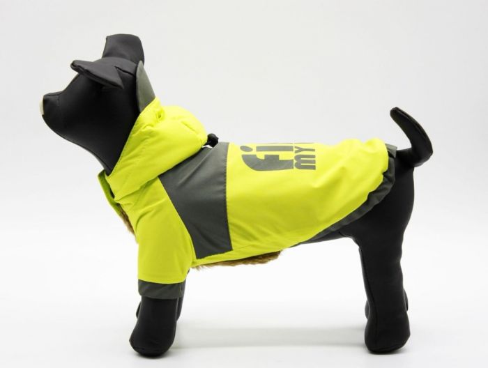 Орфей, хлопчик. Куртка з капюшоном жовта з неоном . XS (А25В31-40см)