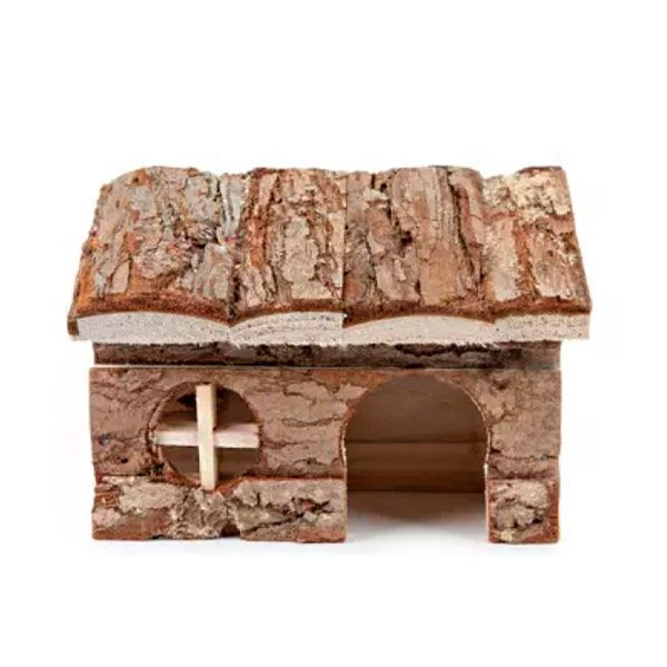 Деревяний будинок для гризунів, 19х14х10 см 