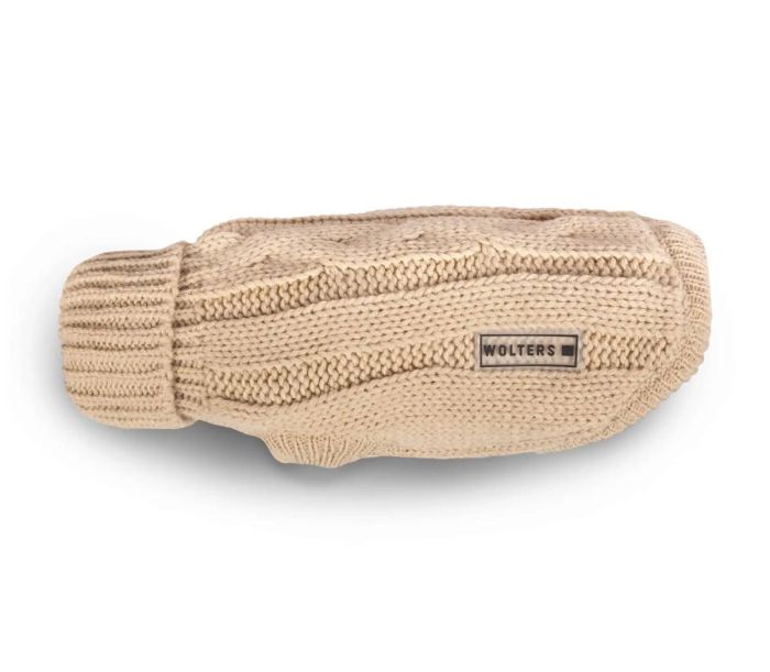 В'язаний светр для собаки Wolters Cable Knit з візерунком коси 30 см Бежевий