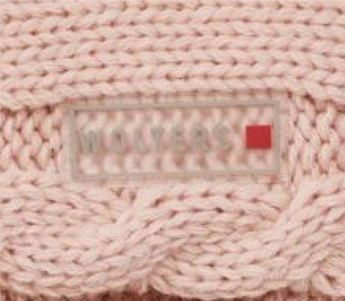 В'язаний светр для собаки Wolters Cable Knit з візерунком коси 45 см Рожевий