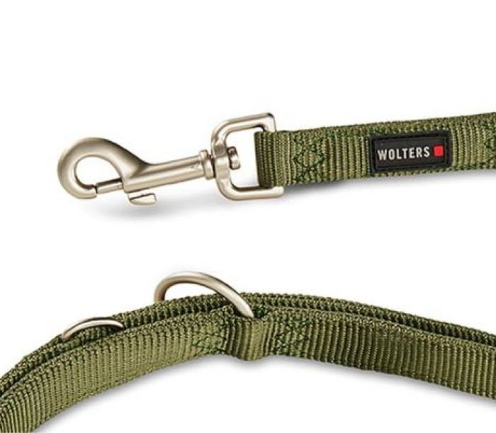 Повідець перестібка з нейлону Wolters Professional L 3 м / 20 мм Оливковий