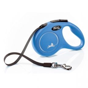 Рулетка Flexi Classic S-стрічка 5м до 15 кг Синя, 5м до 15 кг