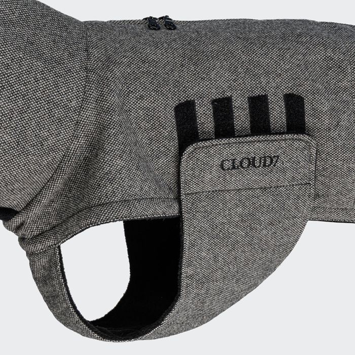 Утеплена куртка для грейхаундів та інших хортів Cloud7 Brooklyn Long Greyhound Чорний 10