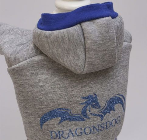 Дракоша комбінезон для собак хлопчиків трикотаж на флісі XS