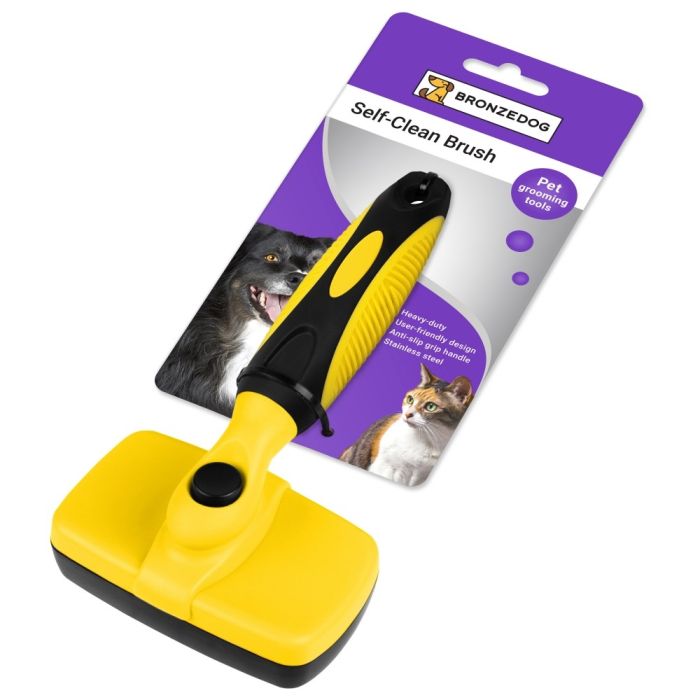 Пуходерка з кнопкою самоочисна 18x10см BSAO098 