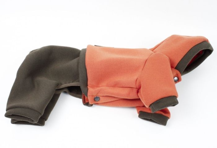 Комбінезон Стиль трикотаж на флісі помаранчево-коричневий (хлопчик) М