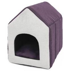 Будка для собак антикоготь сіро-фіолетова  2 433340 см