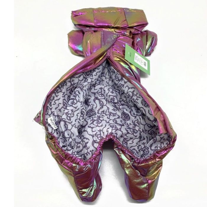 Веселка комбінезон для собак дівчаток на силіконі XS