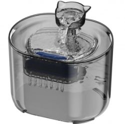 Фонтан для кішок із USB тонований Прозорий 2,2 л. 