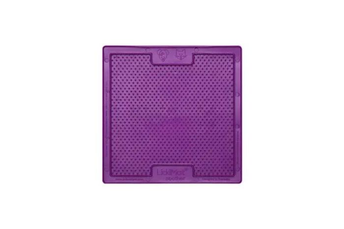 Лизальний килимок антистрес для котів LickiMat Soother Purple Cat, м'яка основа