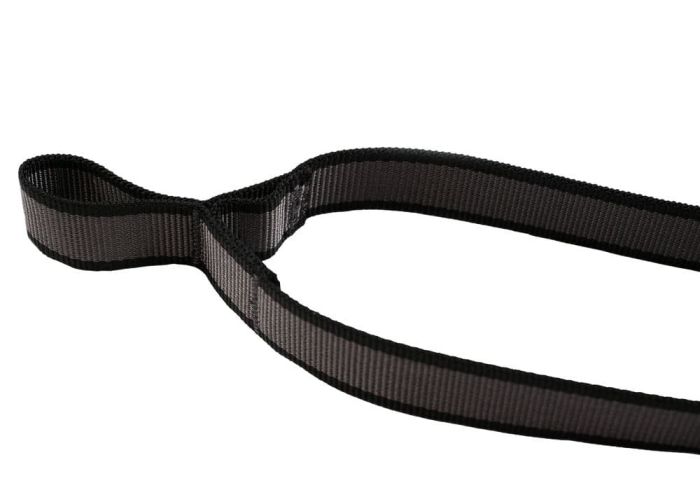 Повідець-спарка для собак Touring double Non-stop dogwear Чорний/Сірий S 50 см/13 мм