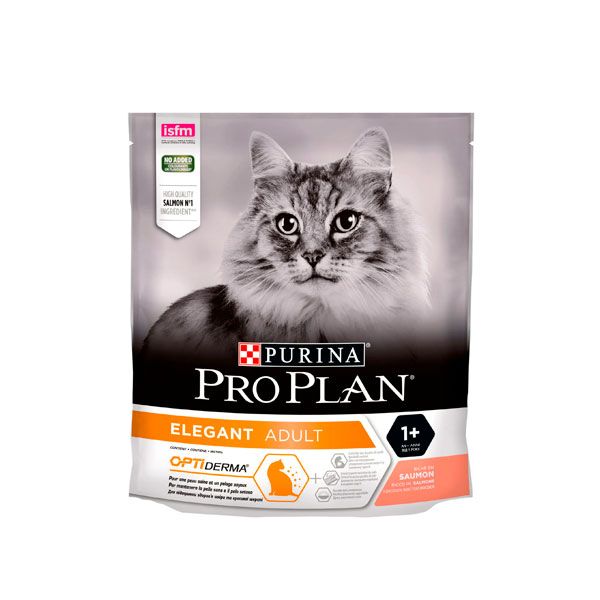 PRO PLAN Elegant сухий корм для котів із чутливою шкірою та від випадіння шерсті з лососем 400 гр