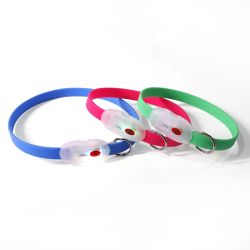 Нашийник плоский S40 см миготливий плоский CTY-017-1 Трояндовий