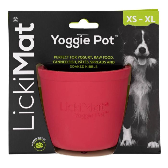 Миска повільного годування собак LickiMat Yoggie Pot Pink