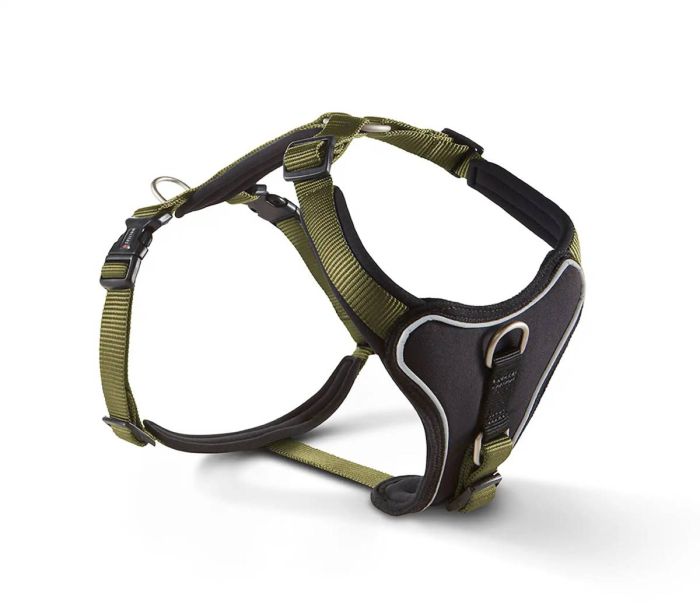 Шлейка для собак пом'якшена Wolters Professional Comfort 6 80-95 см / 35 мм Оливковий