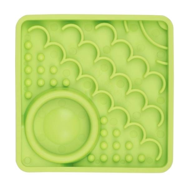 Лизальний килимок антистрес для кошенят LickiMat Kitty Green