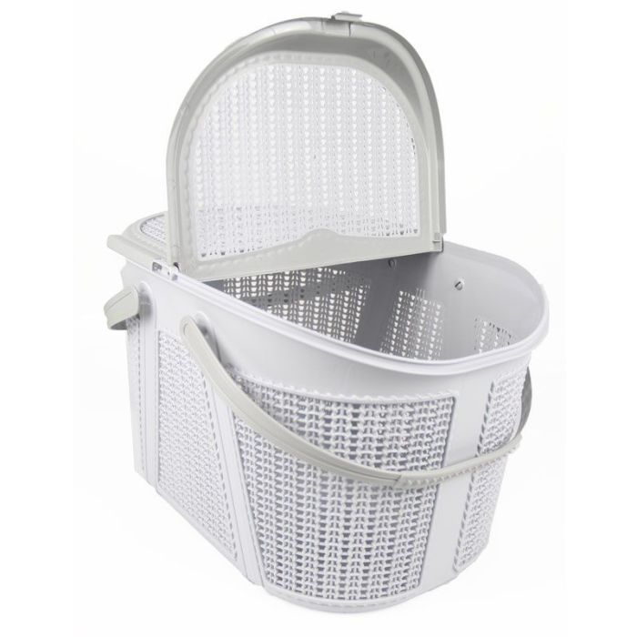 Кошик Super світло-сірий ажурна застібка-кліпса 44х32х27 см 