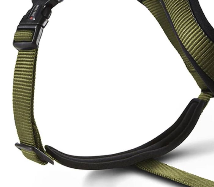 Шлейка для собак пом'якшена Wolters Professional Comfort 5 70-85 см / 35 мм Оливковий