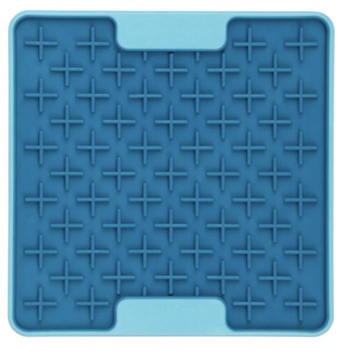 Лизальний килимок антистрес для маленьких собак собак LickiMat Mini Tuff Buddy Turquoise, тверда основа