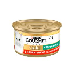 Gourmet Gold биточки для котів із яловичиною та томатом, 85 г 85 г