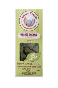 Натуральне печиво для собак Cooka's Cookies Barkissini Яблука з травами та насінням 100 г (рослинний білок)