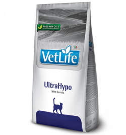Сухий корм Farmina Vet Life UltraHypo для котів при харчовій алергії, гіпоалергенний, 400 г  Фарміна кет сух Vet Life UltraHypo дієт. харчування, при харчовій алергії, 400 г 22561
