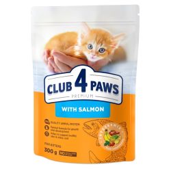 Сухий корм Клуб 4 Лапи Kittens Salmon - з лососем для кошенят 300 гр. 
