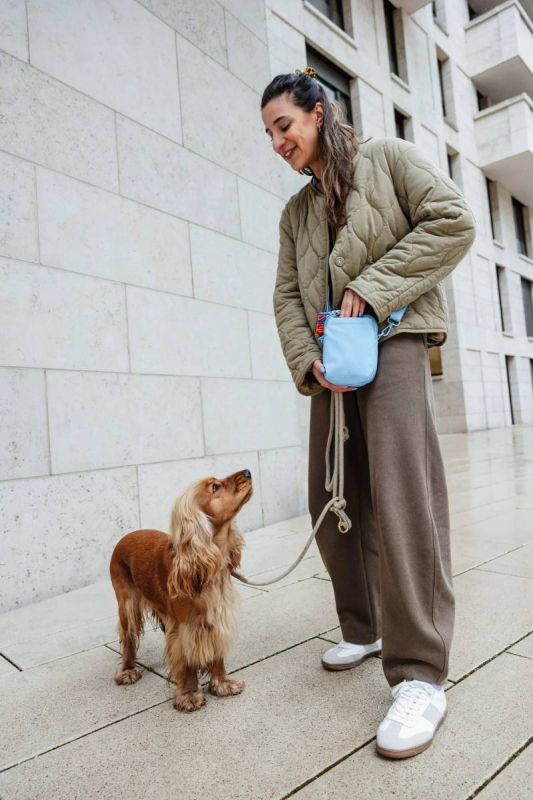 Сумка для ласощів і аксесуарів собак Palopa Greta L Світло-блакитний