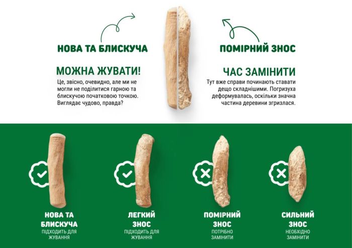 Паличка-погризушка з виноградної лози Chewies S, делікатне гризіння