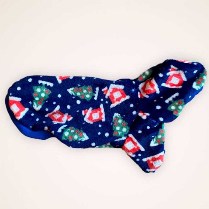 Новорічна толстовка для собак Dog Love синя XS