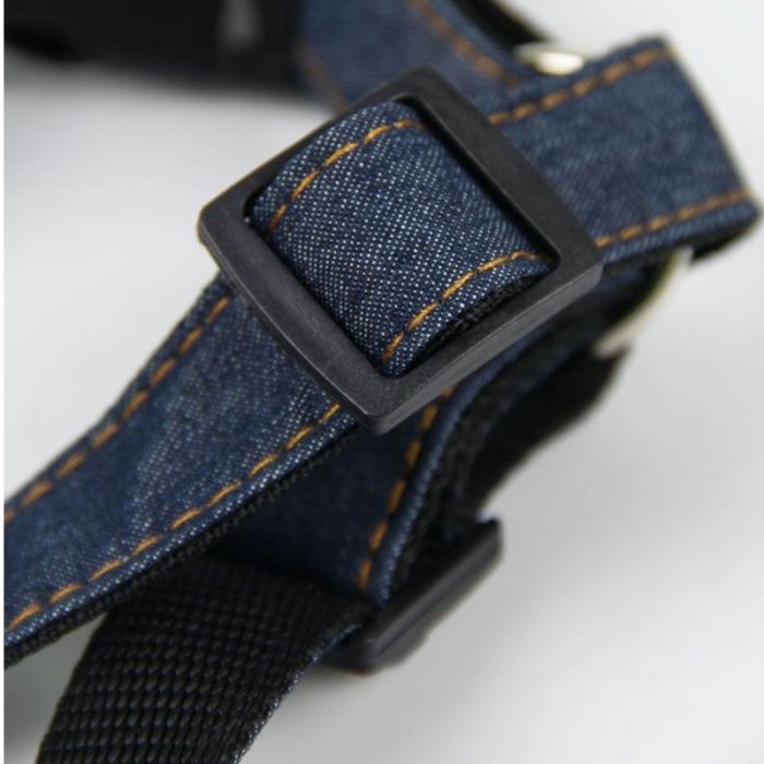 Шлея з повідцем комплект для собак 2, 5х16-26120 см стрічка джинсова 