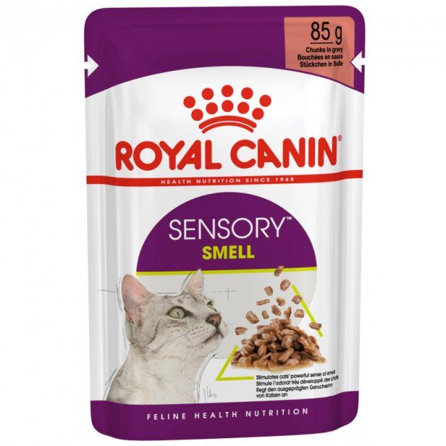 Royal Canin Sensory Smell in Gravy 85г Корм для вибагливих котів в соусі Акція 3+1