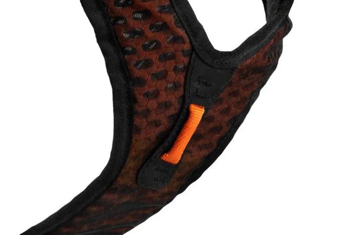 Шлейка для собак Rock harness Non-stop dogwear Чорний/Помаранчевий XS