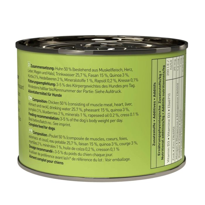 Вологий корм для собак Dogz Finefood No.04 курка та фазан 200 г