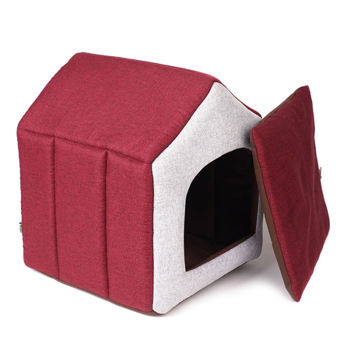 Будка  1 для собак 323235 см Сіро-бордова