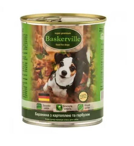 Baskerville з бараниною, картоплею і гарбузом 800 г