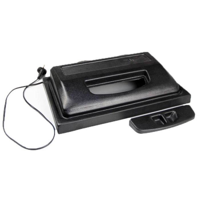 Кришка пряма 40х25 см 1 LED 25W чорна Дніпро 