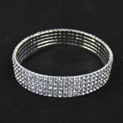 Нашийник з прикрасами m 5 рядів 25 см 