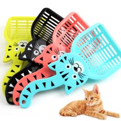 Лопатка для котячого туалету з мордою кота 2712см 