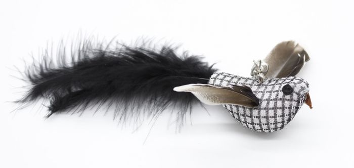 Вудка посилена на присосці з двома іграшками Пташка+Метелик 80 см 