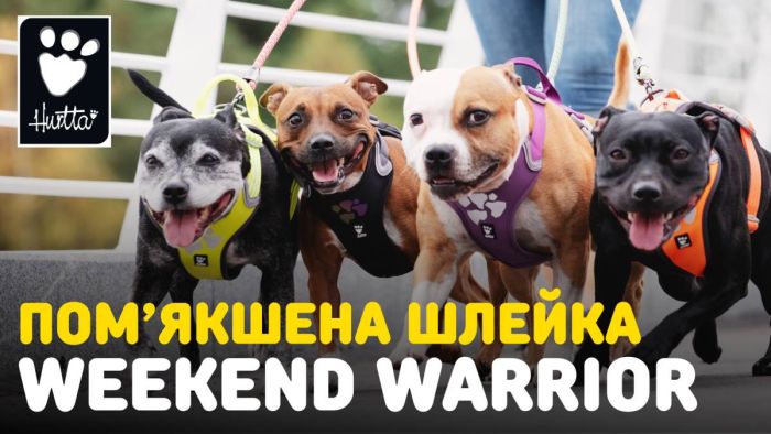 Шлейка для собак пом'якшена Hurtta Weekend Warrior 40-45 см Рожевий