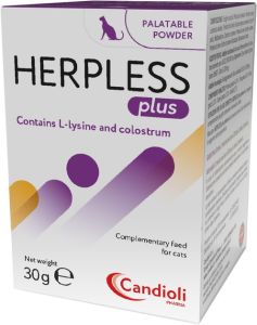 Порошок Herpless Plus Candioli для кішок противірусний, 30 г 