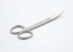 Ножиці вигнуті гострі 115 мм. 