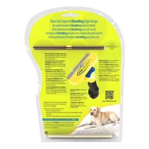 Фурмінатор з кнопкою для собак з короткою шерстю Розмір S (46 мм ширина леза)